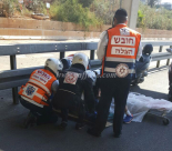 بالصور: اصابة مواطنين من يافا اثر تعرضهما لحادث طرق على شارع ايالون السريع